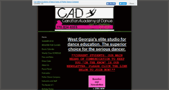 Desktop Screenshot of carrolltonacademyofdance.com