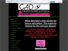 Tablet Screenshot of carrolltonacademyofdance.com